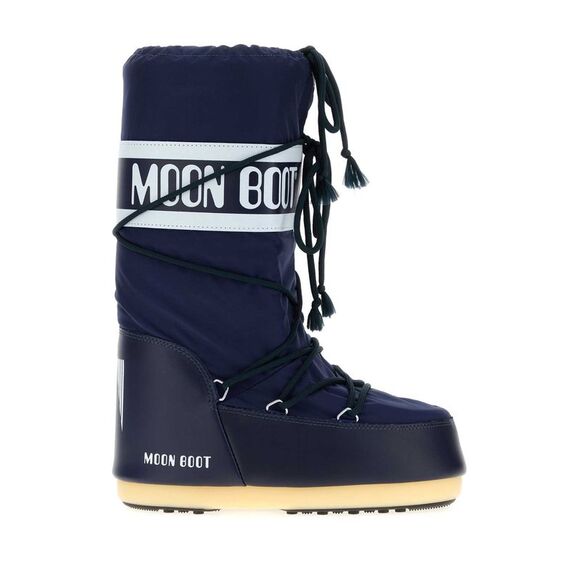 MOON BOOT Shoes - Moon Boot Unisex Navy Blue Nylon And Synthetic Leather Icon Boots